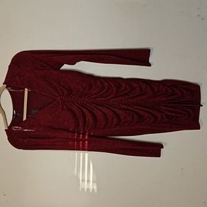 Medium burgundy rouche dress fashion nova 😍
